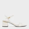 Open Toe Ankle Strap Block Heel Sandals -Charles & Keith 2019 L6 CK1 60190225 41 1