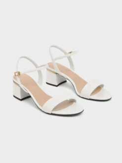Open Toe Ankle Strap Block Heel Sandals -Charles & Keith 2019 L6 CK1 60190225 41 3