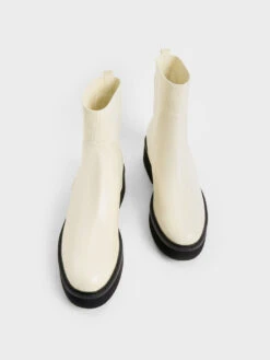 Chunky Platform Chelsea Boots -Charles & Keith 2020 L7 CK1 90580124 41 8