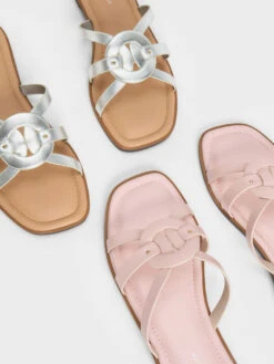 Ring Detail Strappy Flats -Charles & Keith 2021 L3 CK1 70060538 1 07 7