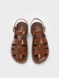 Interwoven Buckled Sandals -Charles & Keith 2021 L4 CK1 70380865 51 8