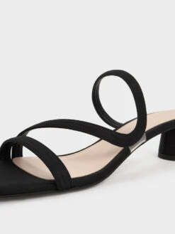 Satin Wavy Strap Mules 16 Satin Wavy Strap Mules -Charles & Keith 2021 L6 CK1 60190286 01 7