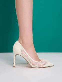 Lace Stiletto Pumps -Charles & Keith 2021 L6 CK1 60280306 09 2