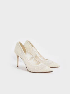 Lace Stiletto Pumps -Charles & Keith 2021 L6 CK1 60280306 09 3