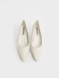 Emmy Pointed Kitten Heel Pumps -Charles & Keith 2021 L6 CK1 60361352 41 8