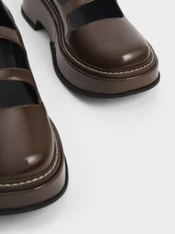 Frankie Patent Platform Mary Janes​ -Charles & Keith 2021 L6 CK1 70900305 29 5