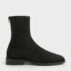 Square Toe Zip-Up Ankle Boots 2 Square Toe Zip-Up Ankle Boots -Charles & Keith 2021 L6 CK1 90900090 B8 1