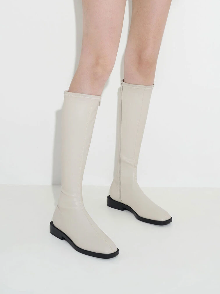 Knee High Flat Boots 6 Knee High Flat Boots - Image 4