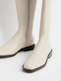 Knee High Flat Boots 14 Knee High Flat Boots -Charles & Keith 2021 L6 CK1 90900091 41 5