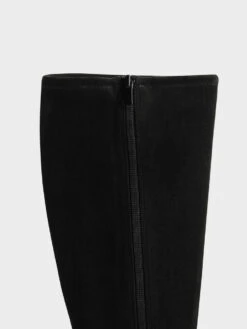 Textured Knee High Flat Boots -Charles & Keith 2021 L6 CK1 90900091 B8 7