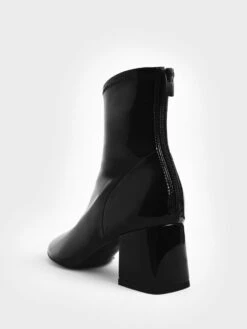 Patent Block Heel Ankle Boots -Charles & Keith 2021 L6 CK1 91720010 1 01 7