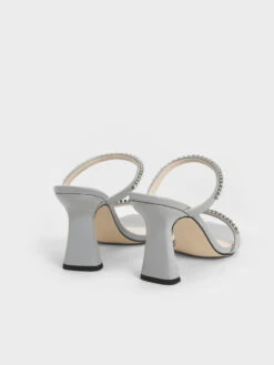 Patent Gem-Encrusted Heeled Sandals -Charles & Keith 2021 L7 CK1 60050949 67 7