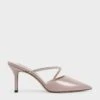Gem-Encrusted Patent Mules -Charles & Keith 2021 L7 CK1 60361363 14 1