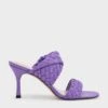 Double Strap Woven Heeled Mules 1 Double Strap Woven Heeled Mules -Charles & Keith 2021 L7 CK1 60920280 19 1