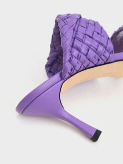 Double Strap Woven Heeled Mules -Charles & Keith 2021 L7 CK1 60920280 19 7