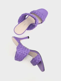 Double Strap Woven Heeled Mules -Charles & Keith 2021 L7 CK1 60920280 19 8