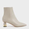 Metallic Heel Ankle Boots -Charles & Keith 2021 L7 CK1 90900098 41 1