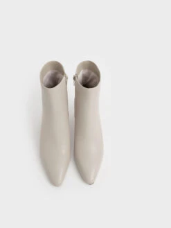 Metallic Heel Ankle Boots -Charles & Keith 2021 L7 CK1 90900098 41 8