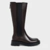 Zip-Up Chelsea Knee Boots 2 Zip-Up Chelsea Knee Boots -Charles & Keith 2021 L7 CK1 90920100 29 1