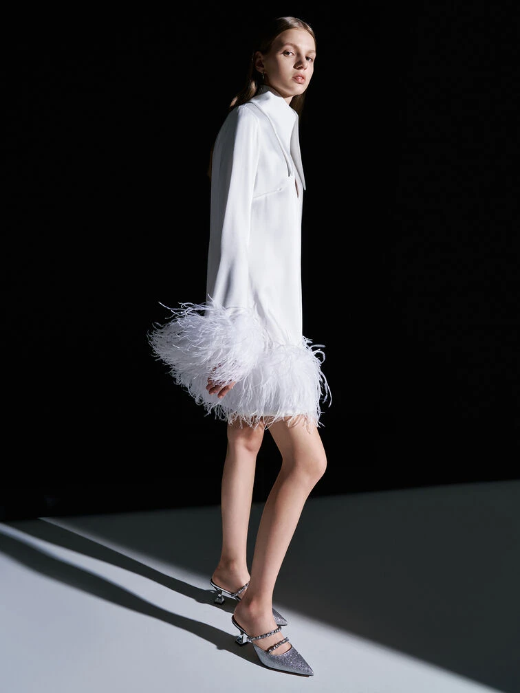 Gem-Encrusted Metallic Glittered Mules 8 Gem-Encrusted Metallic Glittered Mules - Image 6