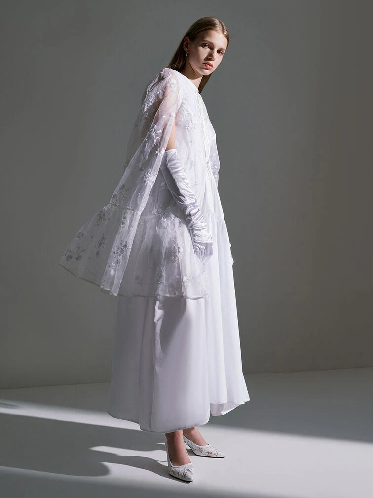 Lace Sculptural Heel Pumps 8 Lace Sculptural Heel Pumps - Image 6