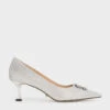 Glittered Gem-Embellished Kitten Heel Pumps 2 Glittered Gem-Embellished Kitten Heel Pumps -Charles & Keith 2021 L7 SL1 60580031 07 1
