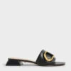 Gabine Buckled Leather Mules​ -Charles & Keith 2021 L7 SL1 71720076 01 1