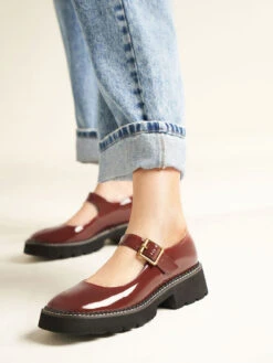 Metallic Buckle Patent Mary Janes -Charles & Keith 2022 L2 CK1 70380909 51 2