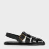 Metallic Buckle Caged Patent Slingback Sandals -Charles & Keith 2022 L2 CK1 71870005 J5 1