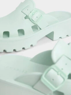 Mae Buckled Platform Mules 9 Mae Buckled Platform Mules -Charles & Keith 2022 L2 CK1 71920001 B3 5