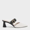 Sepphe Cut-Out Strap Heeled Mule Pumps -Charles & Keith 2022 L3 CK1 60580238 03 1
