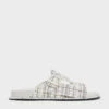 Cut-Out Tweed Buckled Slides -Charles & Keith 2022 L3 CK1 71720036 24 1