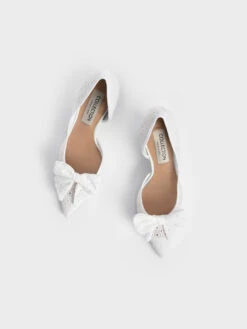 Blythe Broderie Anglaise Half-D'Orsay Pumps -Charles & Keith 2022 L3 SL1 60920050 03 8