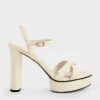 Crossover Platform Heeled Sandals -Charles & Keith 2022 L6 CK1 60280239 1 41 1