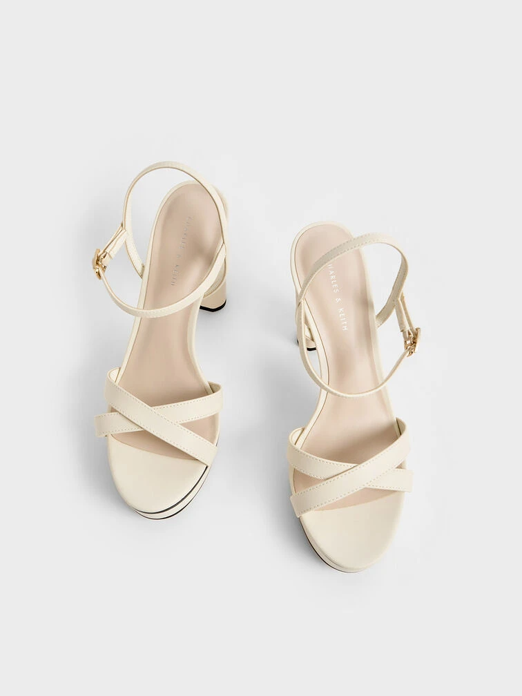 Crossover Platform Heeled Sandals 7 Crossover Platform Heeled Sandals - Image 5