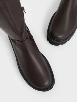 Chunky Platform Knee-High Boots -Charles & Keith 2022 L6 CK1 90380127 29 8