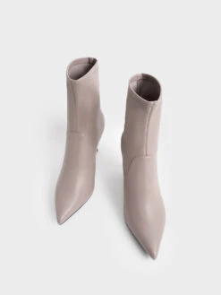 Kitten Heel Ankle Boots -Charles & Keith 2022 L6 CK1 90580162 14 8
