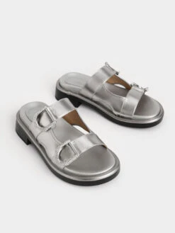 Gabine Leather Slides -Charles & Keith 2022 L6 SL1 71790003 15 3