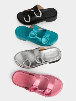 Gabine Leather Slides -Charles & Keith 2022 L6 SL1 71790003 15 7