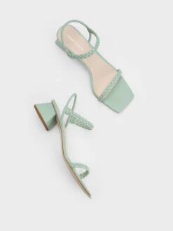 Braided Back Strap Sandals -Charles & Keith 2022 L7 CK1 60050971 B3 8