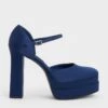 Satin Platform D'Orsay Pumps -Charles & Keith 2022 L7 CK1 60280371 B5 1