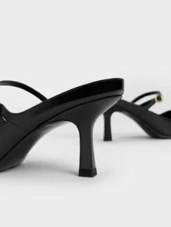 Patent Mary Jane Heeled Mules -Charles & Keith 2022 L7 CK1 60361432 J5 7