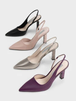 Asymmetric Sculptural Heel Pumps 14 Asymmetric Sculptural Heel Pumps -Charles & Keith 2022 L7 CK1 61720129 01 7
