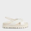 Nylon Knotted Flatform Sandals -Charles & Keith 2022 L7 CK1 71720043 03 1