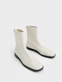 Zip-Up Ankle Boots -Charles & Keith 2022 L7 CK1 90380132 41 3