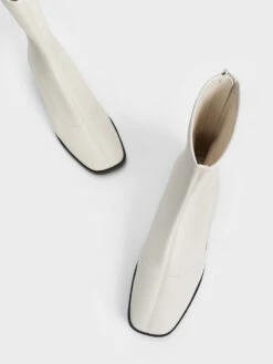 Zip-Up Ankle Boots -Charles & Keith 2022 L7 CK1 90380132 41 8