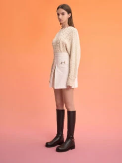 Belted Knee-High Boots -Charles & Keith 2022 L7 CK1 90900110 29 6