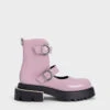 Selma Patent Buckled Chunky Boots -Charles & Keith 2022 L7 CK1 90920117 49 1