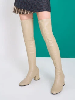 Cylindrical Heel Thigh-High Boots -Charles & Keith 2022 L7 CK1 91720013 14 2