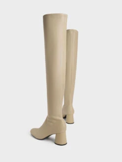 Cylindrical Heel Thigh-High Boots -Charles & Keith 2022 L7 CK1 91720013 14 5